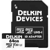 Delkin microSDXC Trail Cam Hyperspeed R100/W75 (V30) 64GB