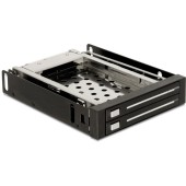 Delock 3.5“ Mobile Rack for 2x 2.5” SATA HDD, black