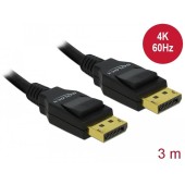 Delock cable Displayport M/M 3m gold