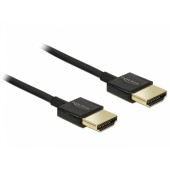 Delock Cable High Speed HDMI with Ethernet A male > A male 3D 4K 2m Slim