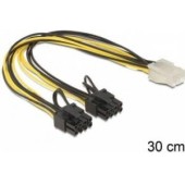 Delock Cable PCI Express power supply 6 pin female > 2 x 8 pin male