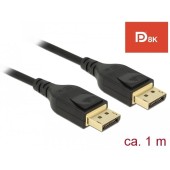 Delock DisplayPort cable 8K 60 Hz 1 m DP 8K certified