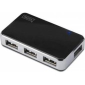 DIGITUS Hub 4-port USB 2.0 HighSpeed, Power Supply, black