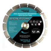 Disc diamantat segmentat 125x22.2x7mm