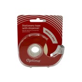 Dispenser cu bandă adezivă Optima - transparent, 18mm x 33m