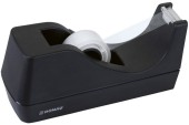 Dispenser de birou, pentru banda adeziva max.19mm latime, cu nisip, DONAU - negru