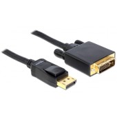 DisplayPort Male - DVI-D Male, 1m, negru