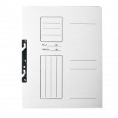 Dosar incopciat 1/1 cu gheara, carton, 230 gr/mp, alb