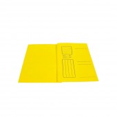 Dosar sina carton supercolor galben 10 buc/set