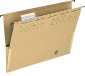 Dosar suspendabil Q-Connect A4 burduf eticheta bagheta metalica kraft