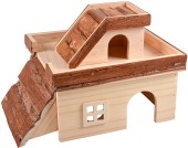 DUVO+ Căsuţă pentru rozătoare Hacienda, lemn, 34x24x22cm