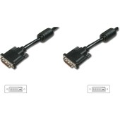 DVI-D Male - DVI-D Male, Dual Link, 3m, negru