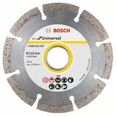 ECO for Universal - Disc diamantat de taiere segmentat, 115x22.2x2 mm, taiere uscata