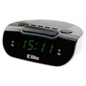 Eltra Radio cu ceas/alarma LED, Eltra, 127x53x98 mm, Gri/Alb