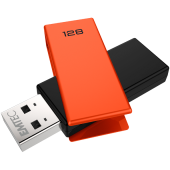 EMTEC Memorie USB Emtec C350 Brick 128GB, USB 2.0, Portocaliu