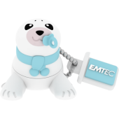 EMTEC Memorie USB Emtec M334 Baby Seal 16GB USB 2.0,Alb