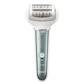 Epilator Panasonic ES-EL8C-G503 , Wet & Dry, Cordless, 60 pensete, Discuri duble, Cap flexibil si pivotant la 90°, 3 viteze,7 accesorii