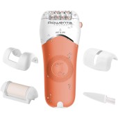 Epilator Rowenta Aqua Soft EP4920F0, 24 pensete, 2 viteze, Umed/Uscat, Corai