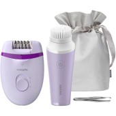 Epilator Satinelle Essential BRP533/00 + Mini-perie de curatare faciala VisaPure