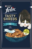 FELIX Tasty Shreds Plic hrană umedă pentru pisici, cu Ton în sos 80g