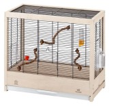 FERPLAST Colivie canari şi păsări exotice GIULIETTA, gratii negre 57x30x50cm