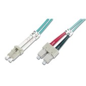 Fibra optica Digitus DK-2532-05/3, LSZH, OM3, Full duplex, 5m (Albastru)