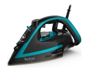 Fier de calcat Tefal Puregliss FV8066E0, 3000 W, abur variabil 50 g/min, Colector Micro Calc, Oprire automata, (Negru/Albastru)