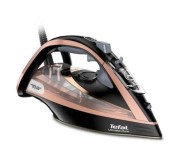 Fier de calcat Tefal Ultimate Pure FV9845, 3100 W, 260 g/min (Negru/Auriu)