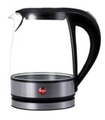 Fierbator de apa Eldom C410, 1.2 L, 1500 W (Negru/Transparent)