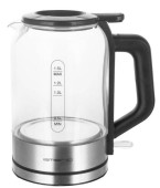 Fierbator de apa Emerio WK-122574, 1.5 L, 2200 W (Negru/Transparent)