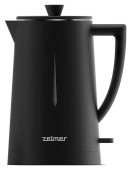 Fierbator de apa Zelmer ZCK8020B, 1.7 l, 1500 W, Capac detasabil, Pereti dubli (Negru)