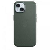 FineWoven with MagSafe for iPhone 15 - evergreen