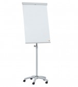 Flipchart mobil NOBO Essentials, otel lacuit, magnetic, alb