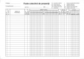 FOAIE COLECTIVA DE PREZENTA A4 CARNET Foaie colectiva de prezenta, A4, carnet