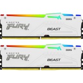 FURY Beast RGB White 64GB DDR5 5200MHz CL36 Dual Channel Kit