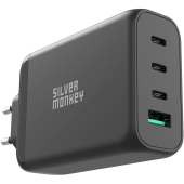 GaN 130W 3x USB-C PD 1x USB-A 3.0 QC - negru