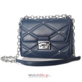 Geanta Michael Kors Serena 35F2SNRL2U-NAVY, 19 x 14 x 7, Albastru