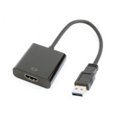 GEMBIRD Adaptor Gembird USB 3.0 - HDMI Negru