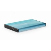 GEMBIRD Carcasa rack pentru hard disk, Gembird, 2,5, SATA, Plastic/Aluminiu, Albastru