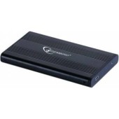 GEMBIRD HDD/SSD enclosure Gembird for 2.5' SATA - USB 2.0, Aluminium, Black