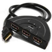 GEMBIRD Switch KVM Gembird, 3x HDMI, Black