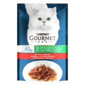 Gourmet Perle, hrana umeda pentru pisici, Vita si Morcov, 85 g