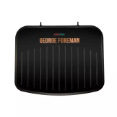 Gratar electric George Foreman Fit Copper Medium 25811-56, 1630 W, Incalzire rapida, Negru/Cupru