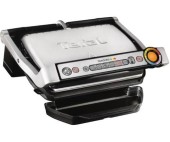 Gratar electric Tefal OptiGrill+ GC712D, 2000 W, 6 programe automate (Inox/Negru)