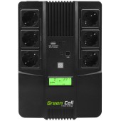 Green Cell AiO 800VA UPS Line-Interactive 800 VA 480 W 6 AC outlet(s)