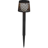 Gretita Solar Garden Spike Lamp, pachet de 4 negru