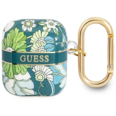 GUA2HHFLN AirPods husa verde/verde Flower Strap Collection