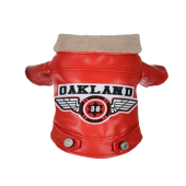 Haina pentru caini piele cu guler