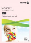 Hartie color A4 Xerox Symphony 80 g/mp mix intens 20 coli x 5 culori/top