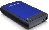 HDD Extern Transcend 25H3B, 2.5 inch, 1TB, USB 3.0, Protectie la soc (Negru/Albastru)